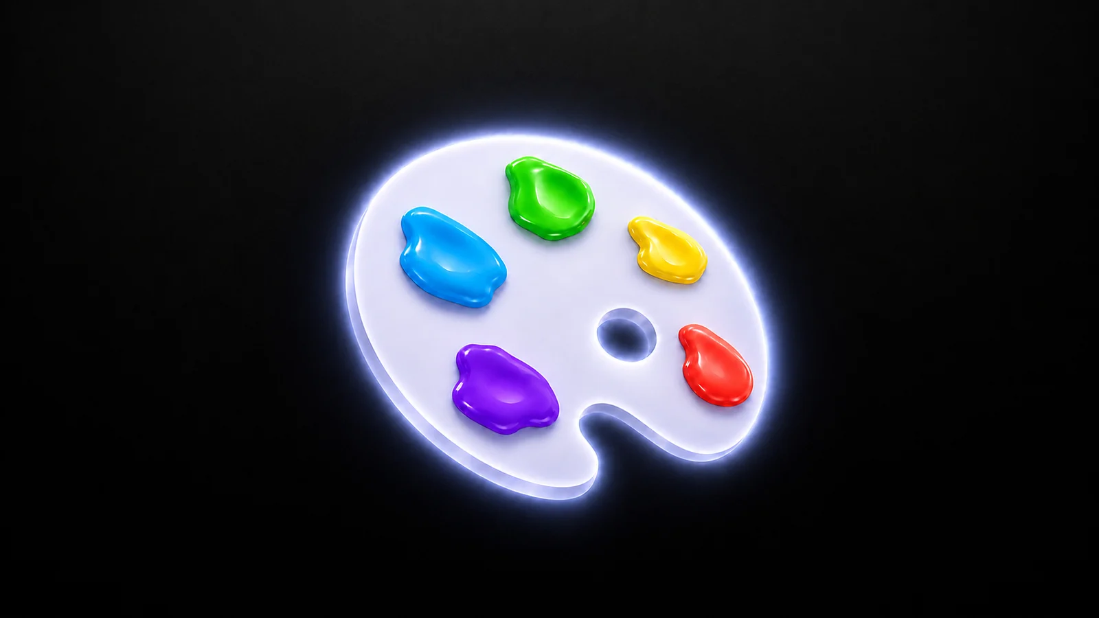Светящаяся палитра — обложка Emoji & Sticker Color Bot